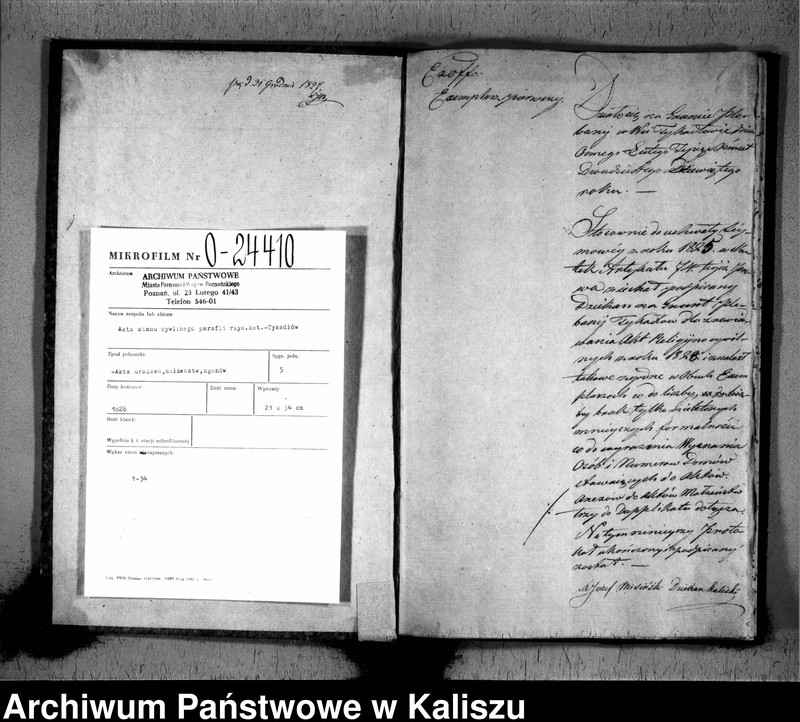 image.from.unit.number "Książka aktów urodzeń, małżeństw i zejścia (duplikat)"