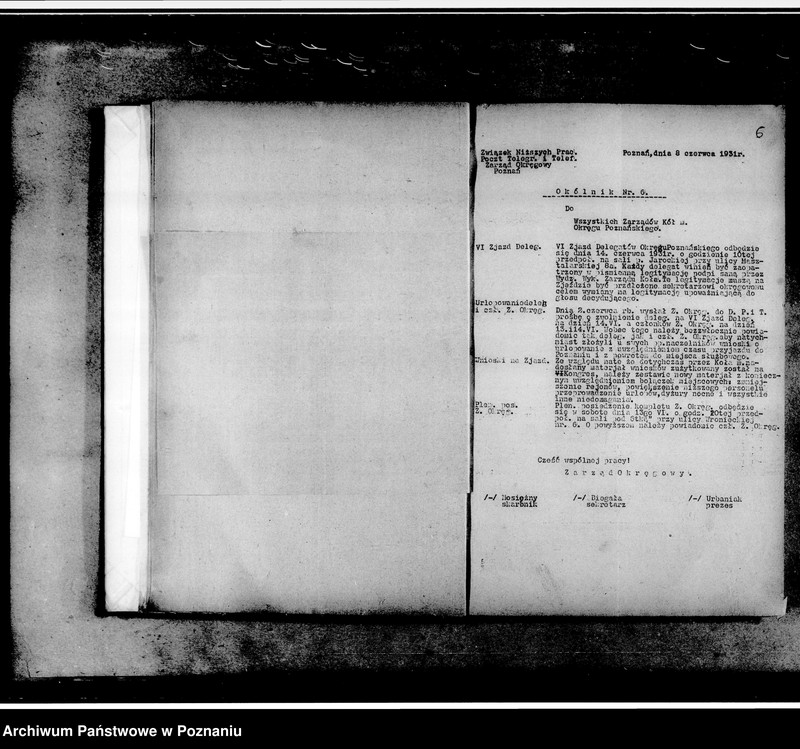 Obraz 9 z jednostki "Okólniki Zarządu Okręgu"