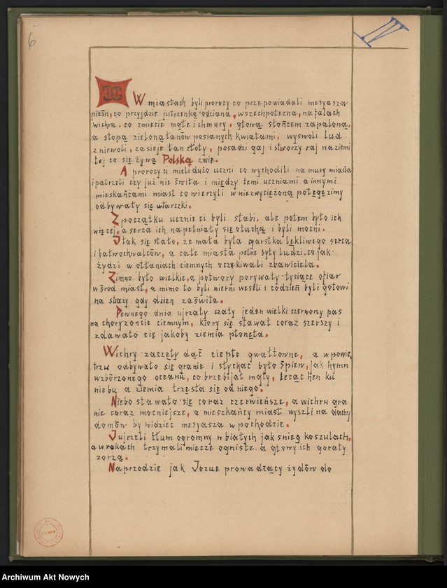 image.from.unit.number "Malisz Jan "Wizja poetyczna". Pieśń ofiarowana I. J. Paderewskiemu"