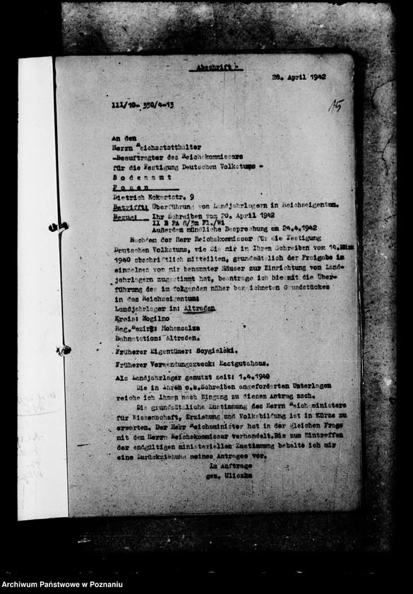 Obraz 20 z jednostki "Überführung von Landjahrkagern in Reichseigentum"