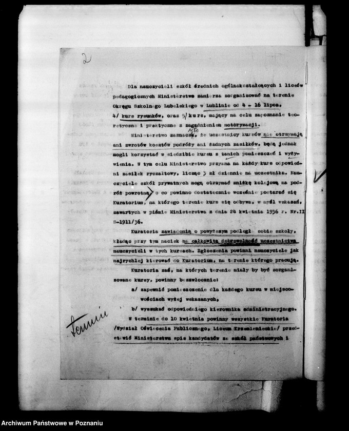 Obraz 5 z jednostki "Kursy wakacyjne nauczycieli szkół powszechnych [Spisy kandydatów na kurs]"