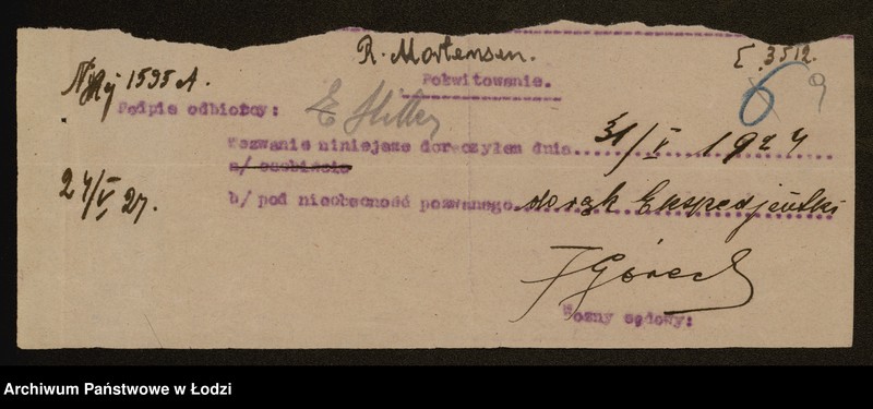 Obraz 11 z jednostki "Rudolf Mortensen- sprzedaż kapeluszy"