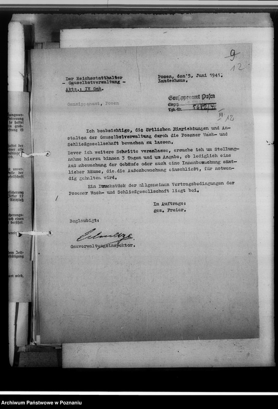 Obraz 18 z jednostki "Sicherung [dotyczy ksiąg kościelnych] gegen Nässe, Feuer und Diebstahl"