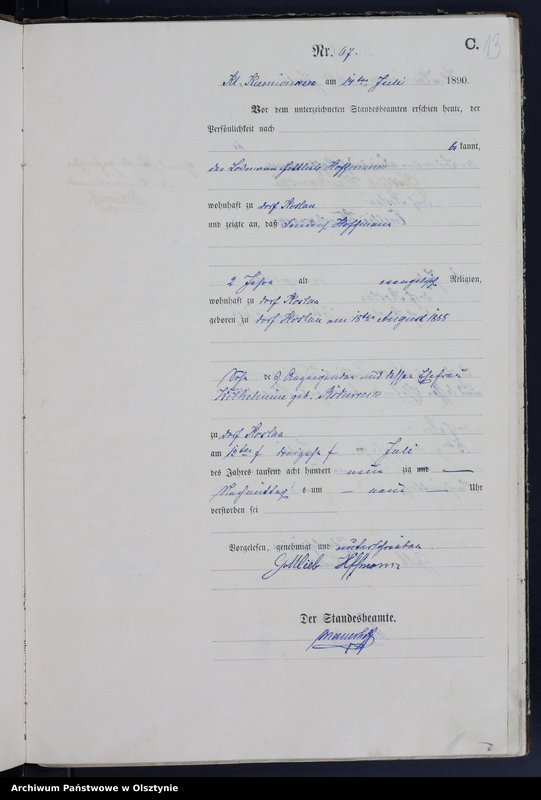 image.from.unit.number "Sterbe-Haupt-Register Nr 55 - 116 /część księgi/"