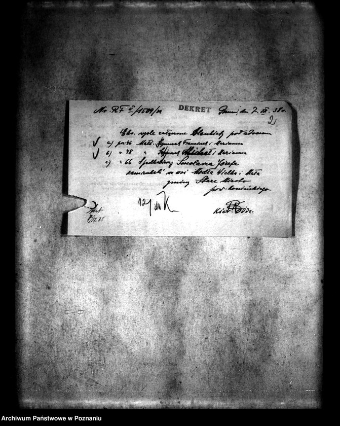 Obraz 6 z jednostki "Wymiar opłat i należności za scalenie gruntów wsi Modła Wielka i Mała powiat"