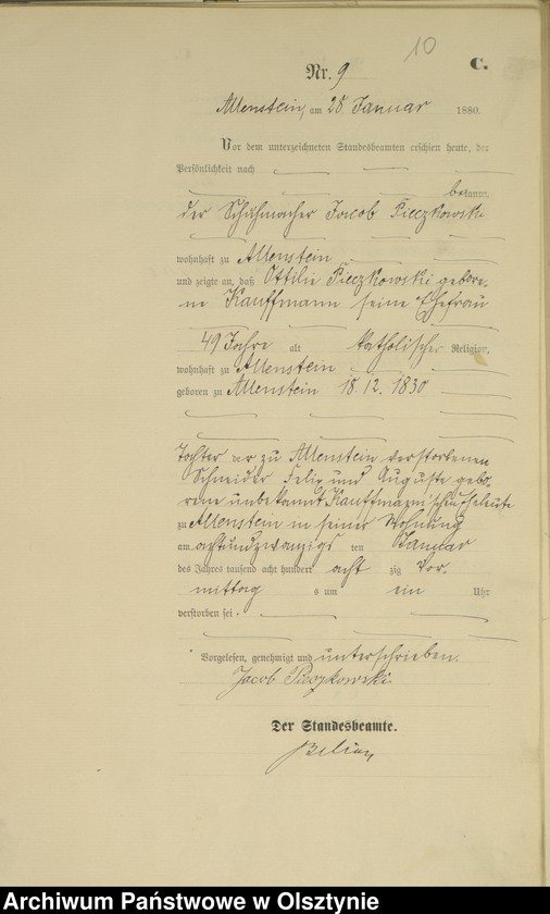 image.from.unit.number "Sterbe-Haupt-Register Nr 1 - 240"