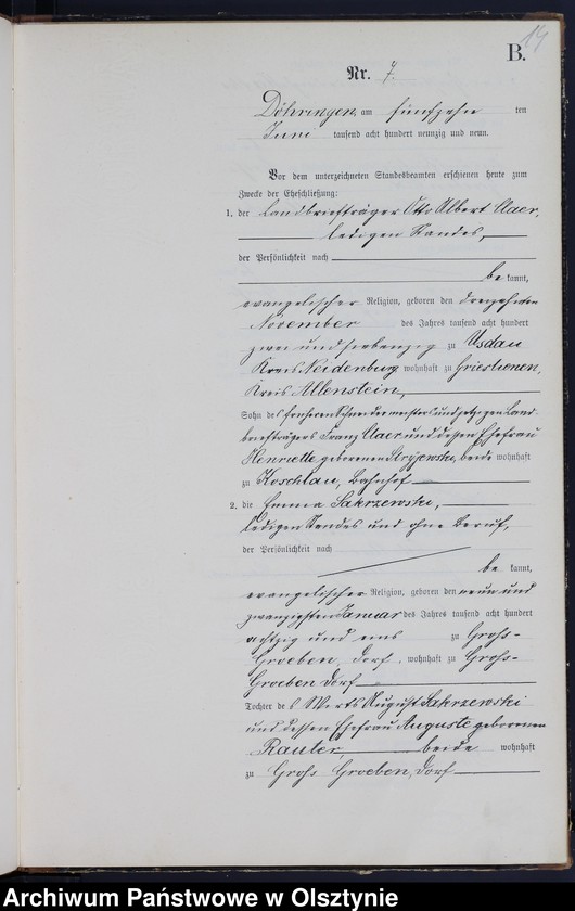 image.from.unit.number "Heiraths-Neben-Register Nr 1 - 17"