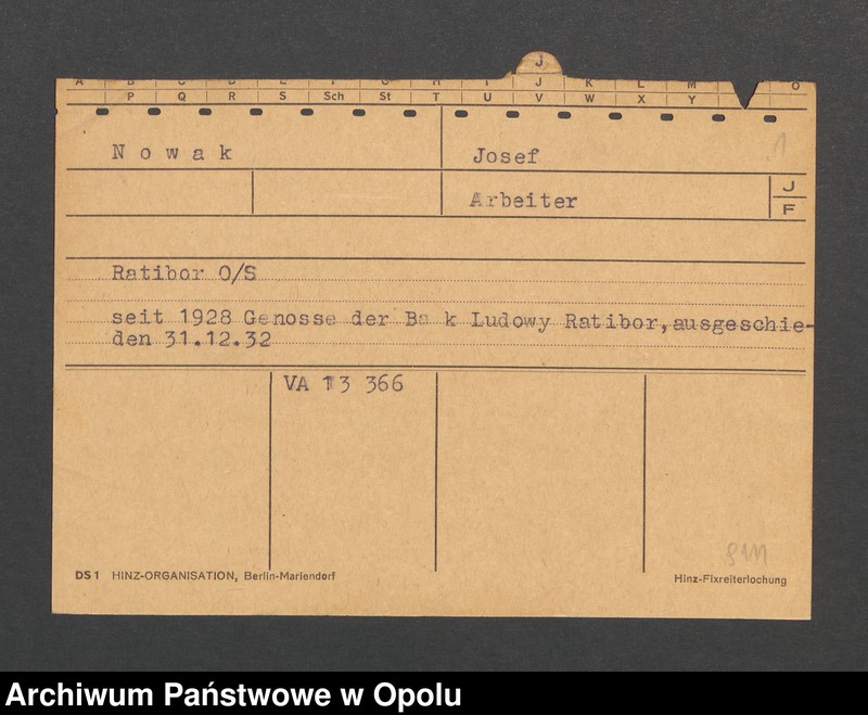 Obraz 3 z jednostki "[Nowak Josef, Ratibor]"