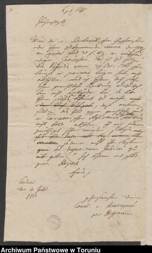 image.from.unit.number "[Konstanty Kruszyński - sprawy sądowe z Borkowskimi, hr. Sierakowską, Sowińskimi, o spadek po Piotrze Czapskim i Annie z Czapskich Pawłowskiej]"