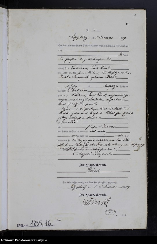 image.from.unit.number "Sterbe-Neben-Register Nr 1 - 110"