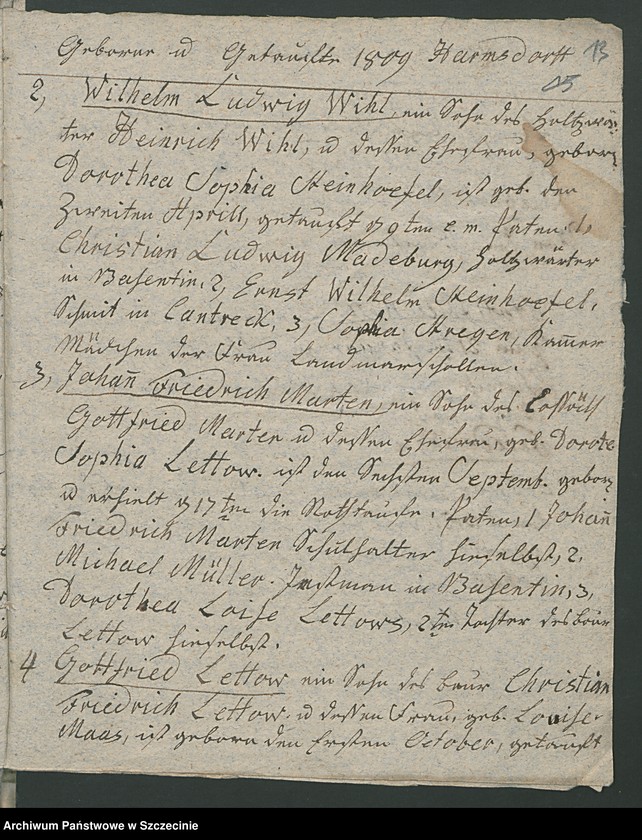 image.from.unit.number "Das Duplicat des Basenthin- und Harmsdorffschen Kirchenbuchs"