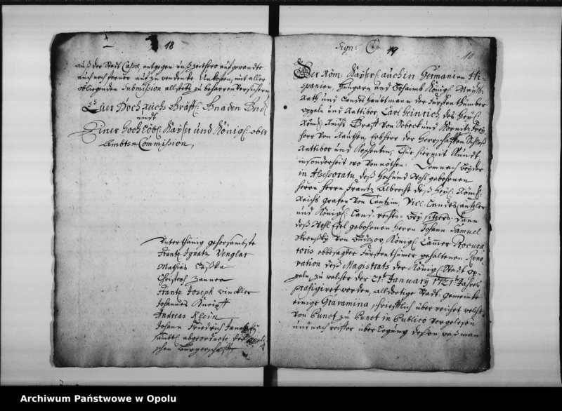 Obraz 14 z jednostki "[Księga protokołów (odpisy) prywatnego zbioru Franciszka Ignacego Kuffki w Opolu. Tom I. 1719 - 1722]"