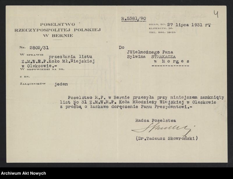 image.from.unit.number "Poselstwo R.P. w Bernie; Załączniki: 2 kwestionariusze paszportowe I. Paderewskiego; L.8"