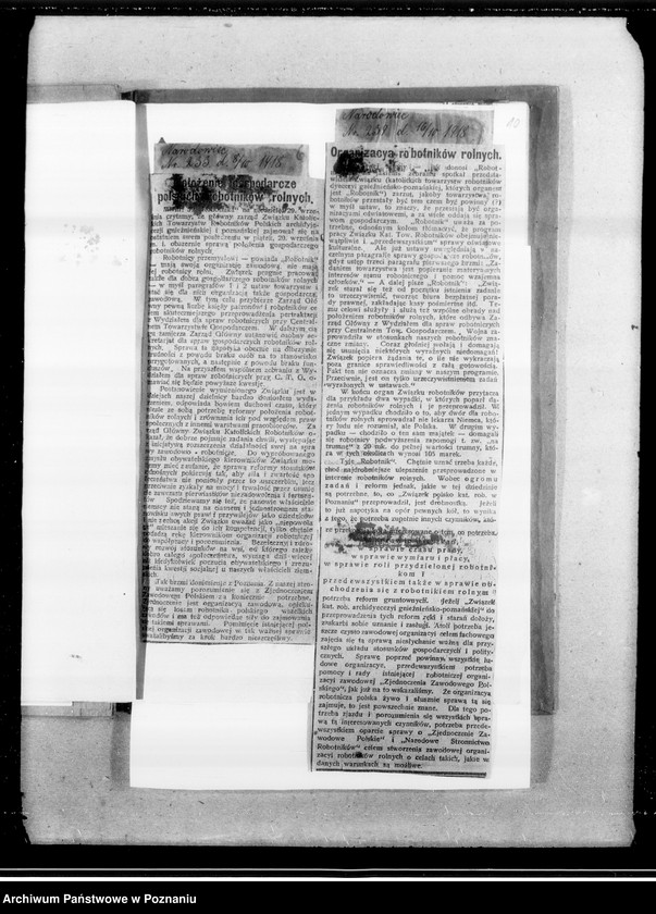 Obraz 17 z jednostki "Sprawy zatrudnienia robotników [wycinki prasowe]"