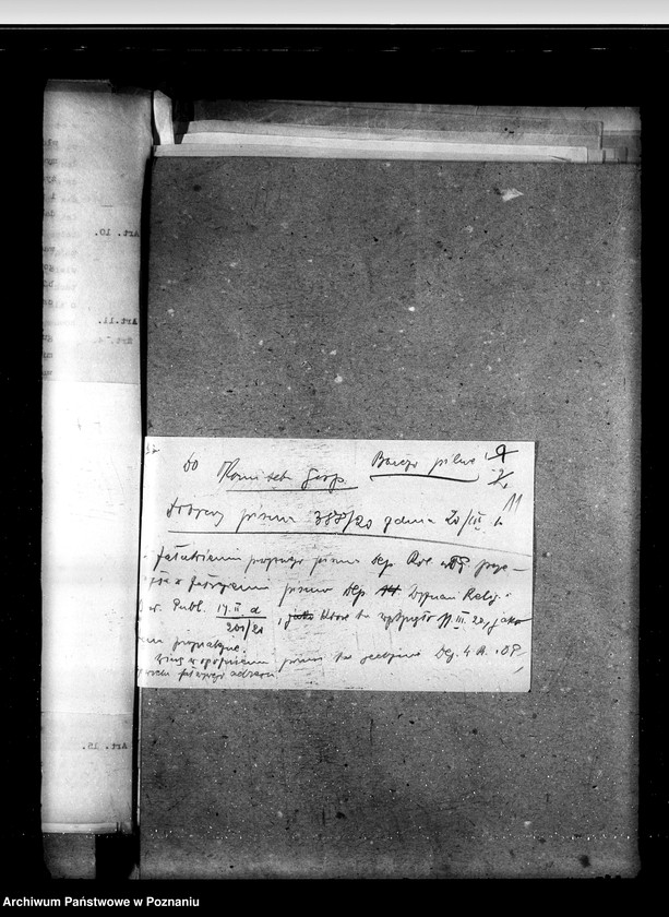 Obraz 15 z jednostki "Sprawy prawne projekty ustaw, rozporządzeń i uzasadnień przedkładanych do aprobaty p. Ministrowi b. Dzielnicy Pruskiej"