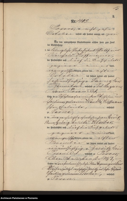 Obraz 18 z jednostki "Księga małżeństw t. III"