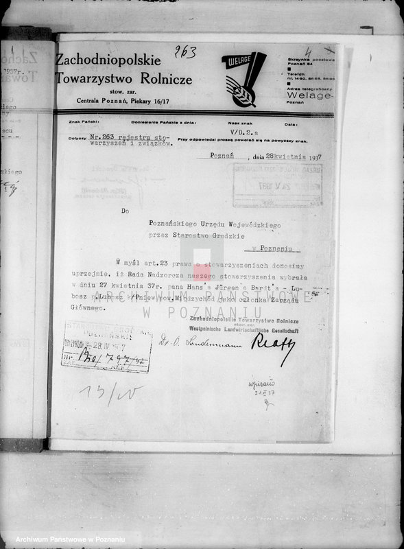 Obraz 8 z jednostki "/Zachodnio-Polskie Towarzystwo Rolnicze-Verlage/"