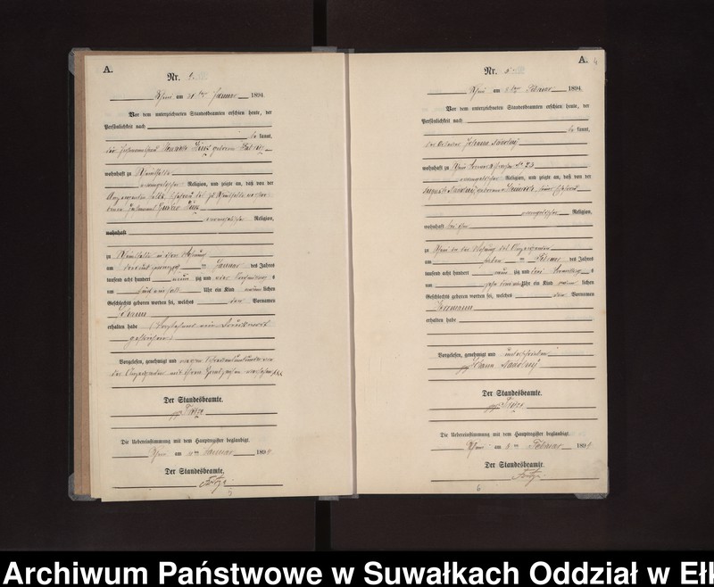 image.from.unit.number "Geburts-Neben-Register des Preussischen Standes-Amtes Rhein Kreis Loetzen"