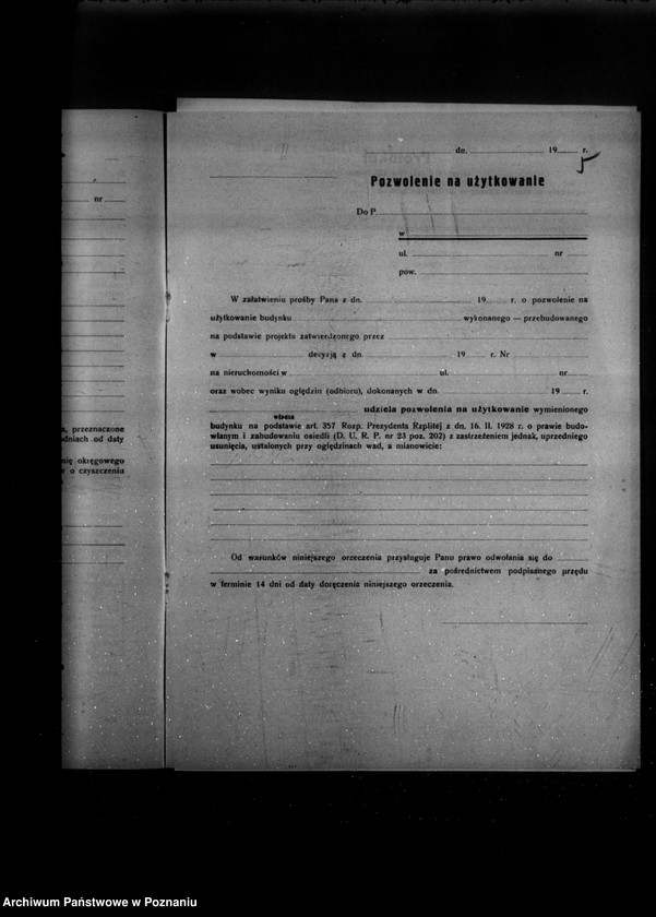 Obraz 9 z jednostki "/Zatwierdzenie budowy zakładu przemysłowego Rolniczej Spółki Olejarskiej Spółka z o. o. w Szamotułach/"