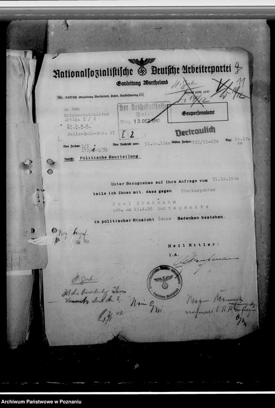 Obraz 16 z jednostki "Kemmnitz, Willy - komisarz obwodowy"