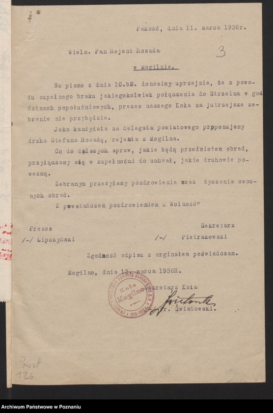 Obraz 6 z jednostki "Mogilno - akta delegata powiatowego."