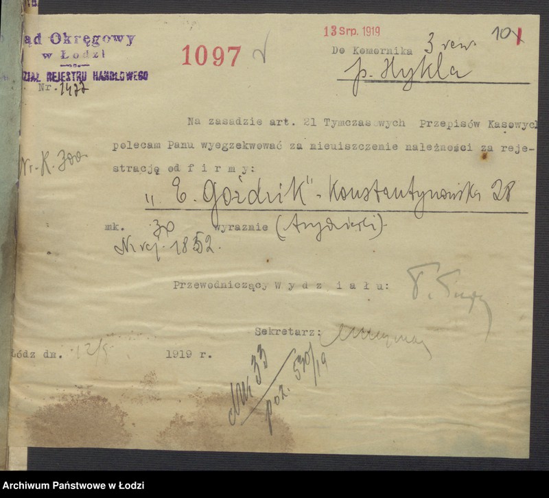 Obraz 12 z jednostki "Efraim Goździk- sklep galanteryjny"