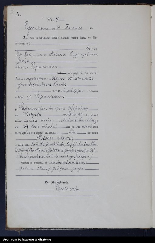 image.from.unit.number "Geburts-Haupt-Register Nr 1 - 88"