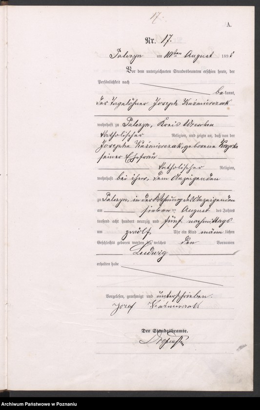 Obraz 20 z jednostki "Księga urodzeń"