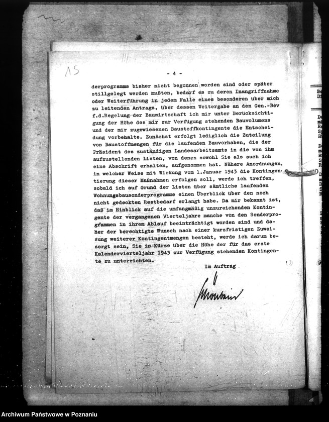 Obraz 19 z jednostki "Przydział materiałów budowlanych na potrzeby komisarza Rzeszy do spraw budowlanych"