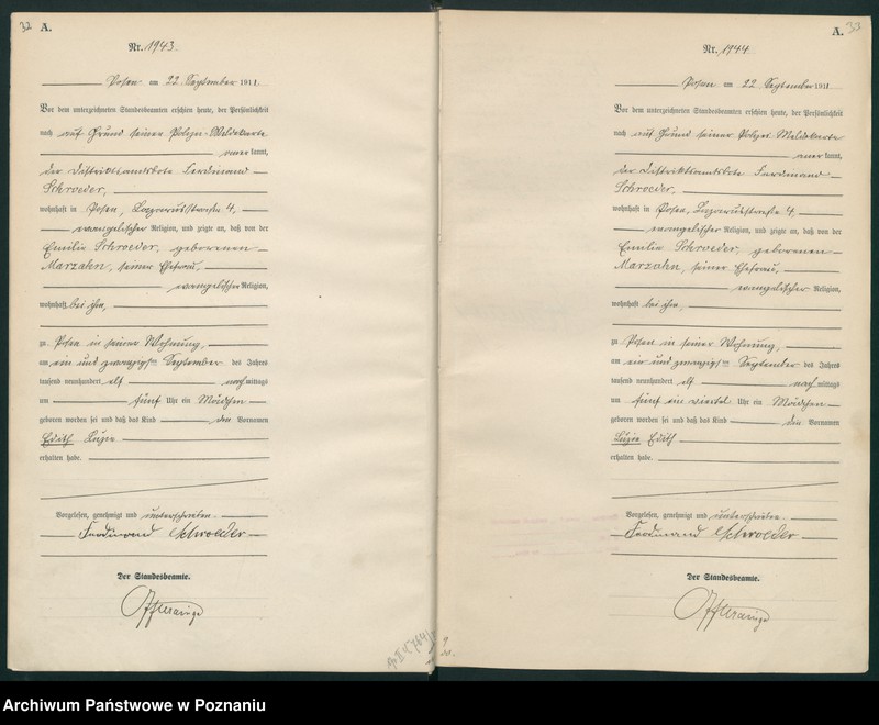 Obraz 19 z jednostki "Księga miejscowa urodzeń tom V [Rejestr główny urodzeń]"