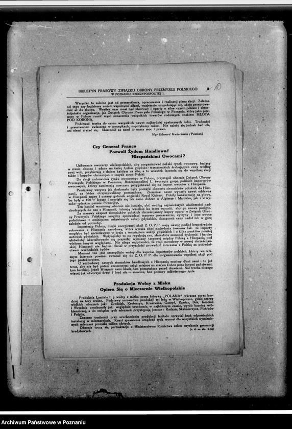 Obraz 13 z jednostki "Biuletyn prasowy"