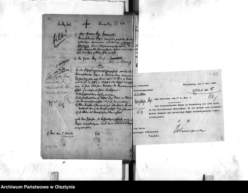 image.from.unit.number "Disziplinaruntersuchung gegen Steuersekretär Beyer [Otto] in Braunsberg"