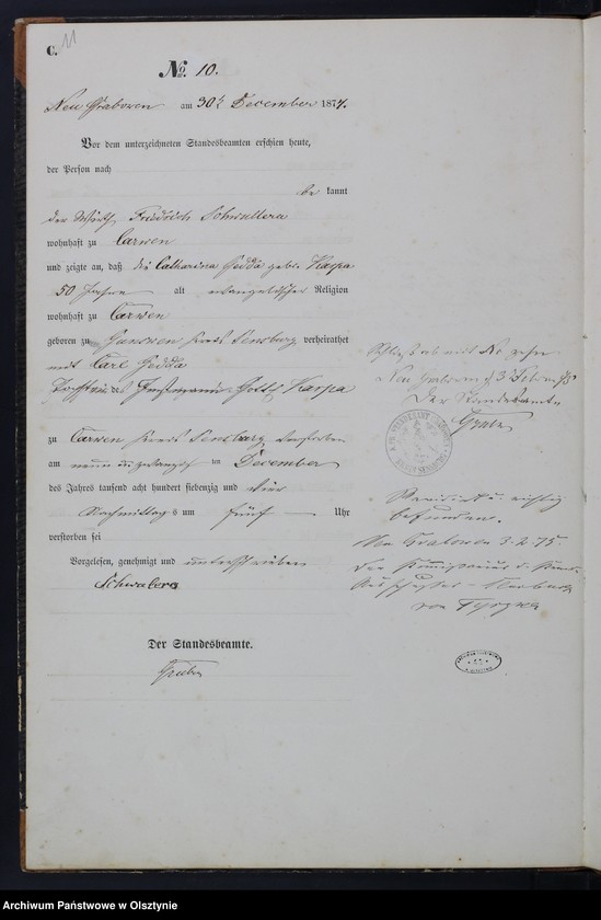 image.from.unit.number "Haupt-Sterbe-Register Nr 1 - 10"