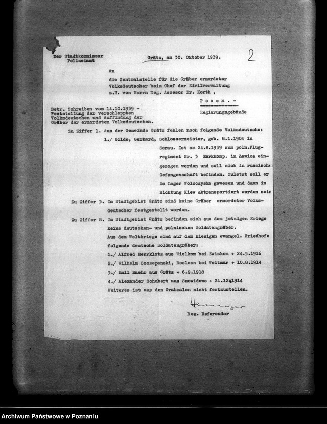 Obraz 6 z jednostki "Amtliche Meldungen Kreis Grätz (Grodzisk)"