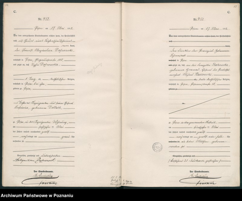 Obraz 10 z jednostki "Księga miejscowa zgonów tom II [Rejestr główny zgonów]"