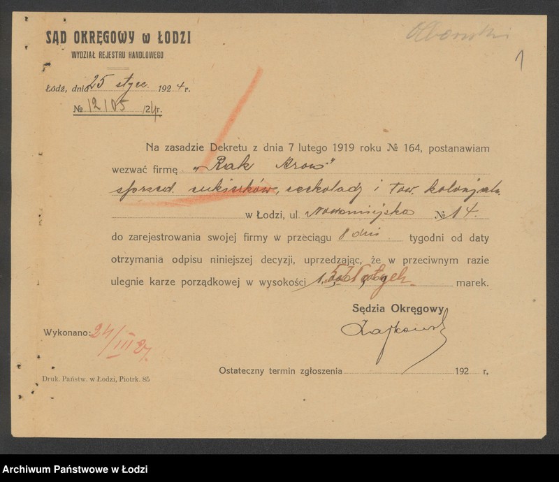 Obraz 3 z jednostki "Aron Rak- sprzedaż cukierków, czekolady i towarów kolonialnych"