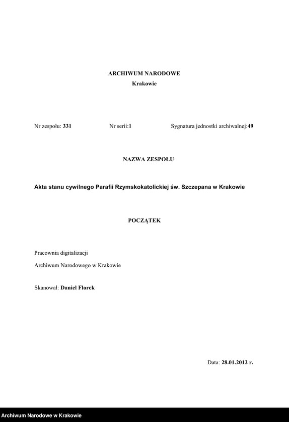 Obraz 1 z jednostki "[Akta urodzeń]"