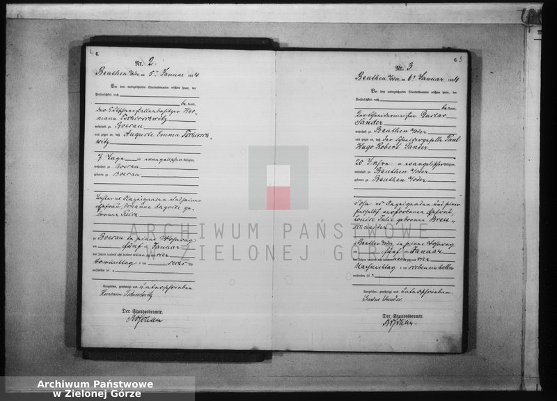 Obraz 6 z jednostki "[Księga aktów zgonów rok 1894 od nr 1 do nr 124]"