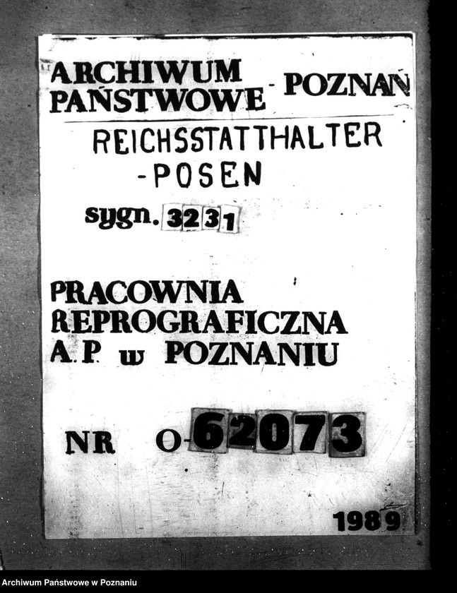Obraz 1 z jednostki "Dienst- und Wohnraumzuteilung für die Behörden und Beamten"