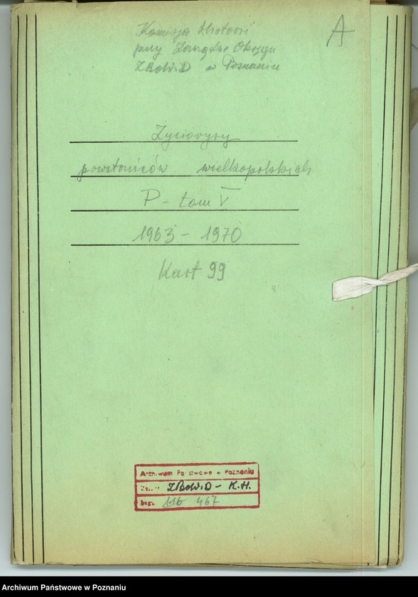 Obraz 7 z jednostki "Życiorysy powstańców wielkopolskich: P - tom V /Piotrowski Marcin - Polarek Paweł/."