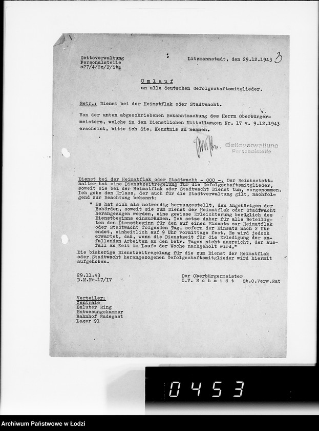 Obraz 7 z jednostki "Umläufe. [Pisma okólne do wydziałów i pracowników G.V.]"