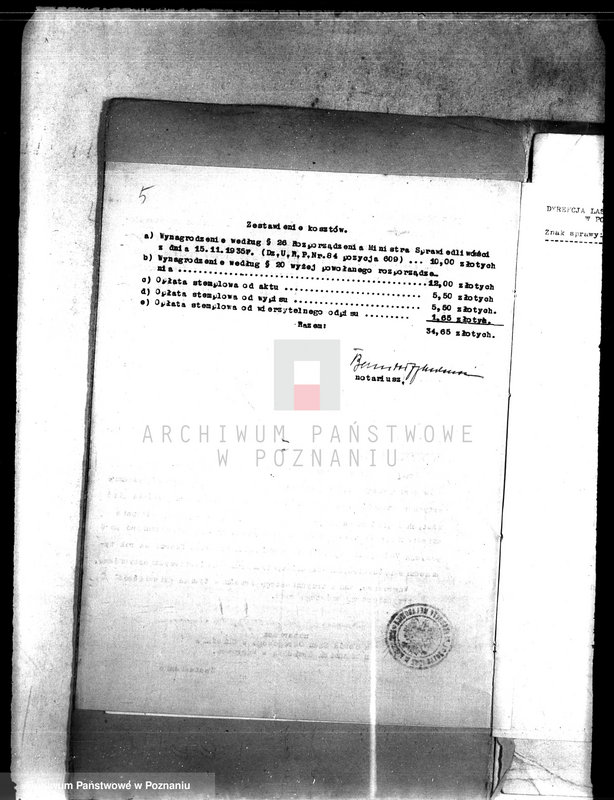 Obraz 9 z jednostki "Umowa dzierżawna majątku państwowego Pałczyn w powiecie wrzesińskim"