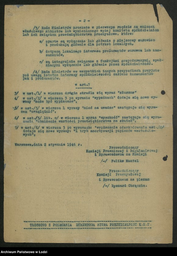Obraz 3 z jednostki "[Materiały Ignacego Logi - Sowińskiego posła do Krajowej Rady Narodowej i Sejmu Ustawodawczego]"