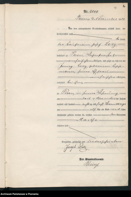 Obraz 10 z jednostki "Księga urodzeń t. V"