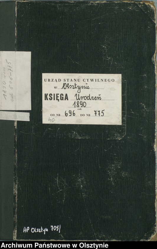 image.from.unit.number "Geburts-Haupt-Register Tom III,Nr 696 - 775"