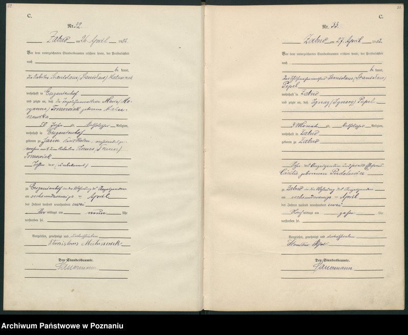 Obraz 19 z jednostki "Sterbe-Haupt-Register"