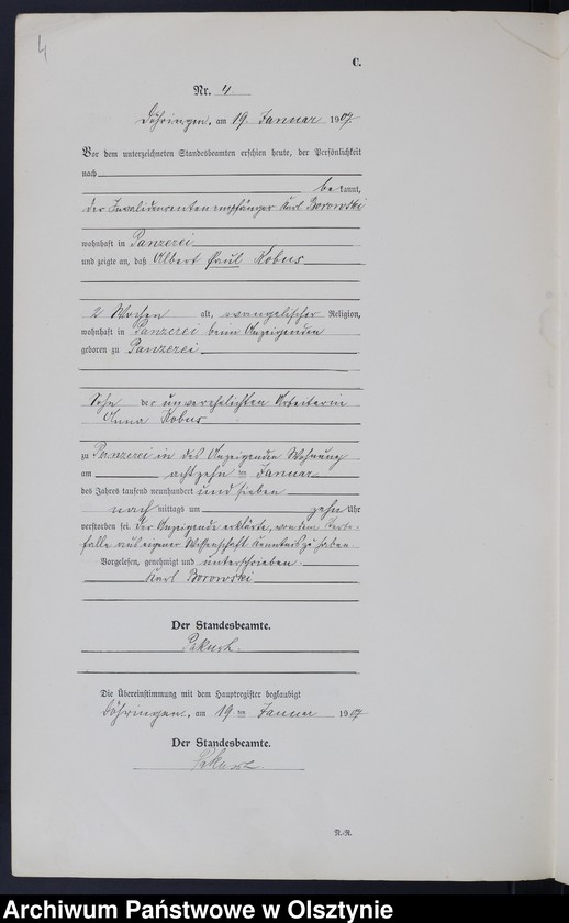 image.from.unit.number "Sterbe-Neben-Register Nr 1 - 26"