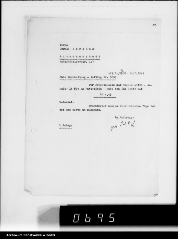 Obraz 17 z jednostki "Frachten Belastungen"