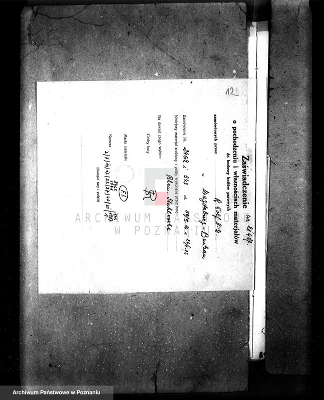 Obraz 19 z jednostki "Tartak W. Nawrockiego w Gostyniu nr woj. kotła 69"