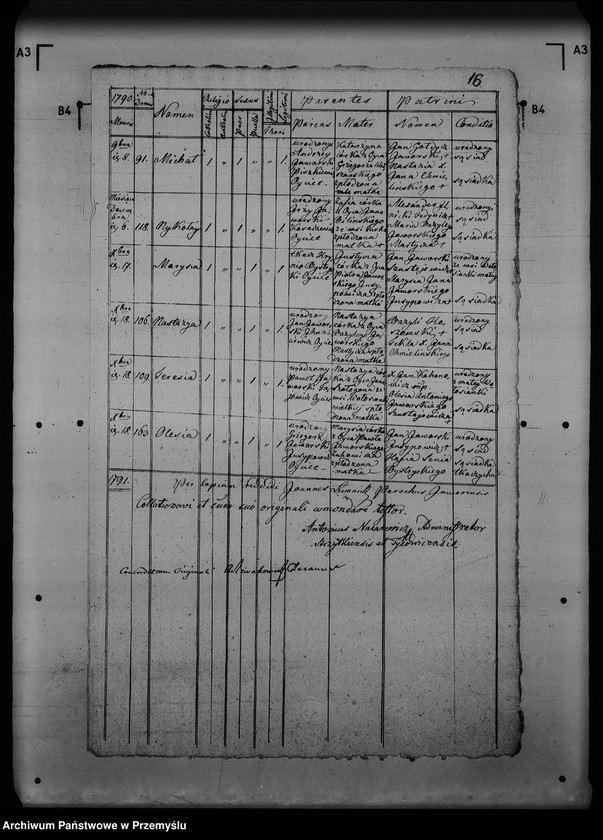 Obraz 20 z jednostki "[Kopie ksiąg metrykalnych parafii Jawora Górna z filią Jawora Dolna (dekanat Rozłucz)]"